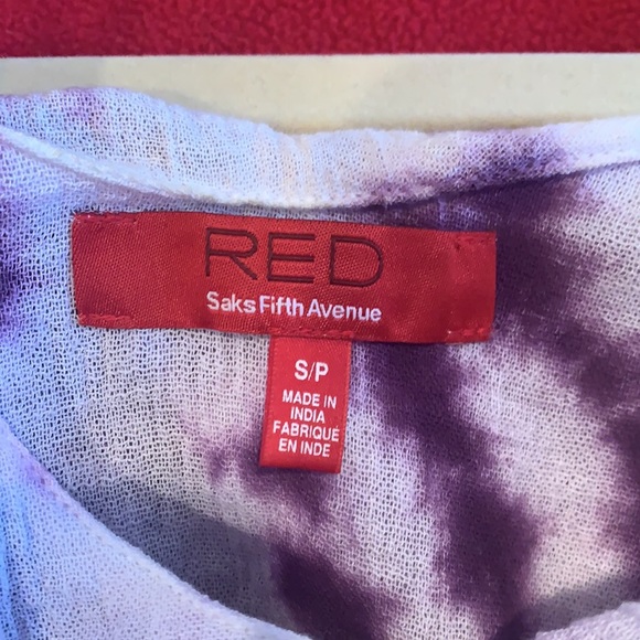 Saks Purple tie-dye romper; adjustable straps - Picture 4 of 4